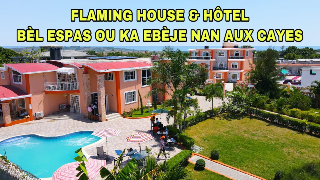Ann dekouvri yon bèl espas ki genyen nan Aux Cayes, Flaming House & Hôtel || Sud Haïti