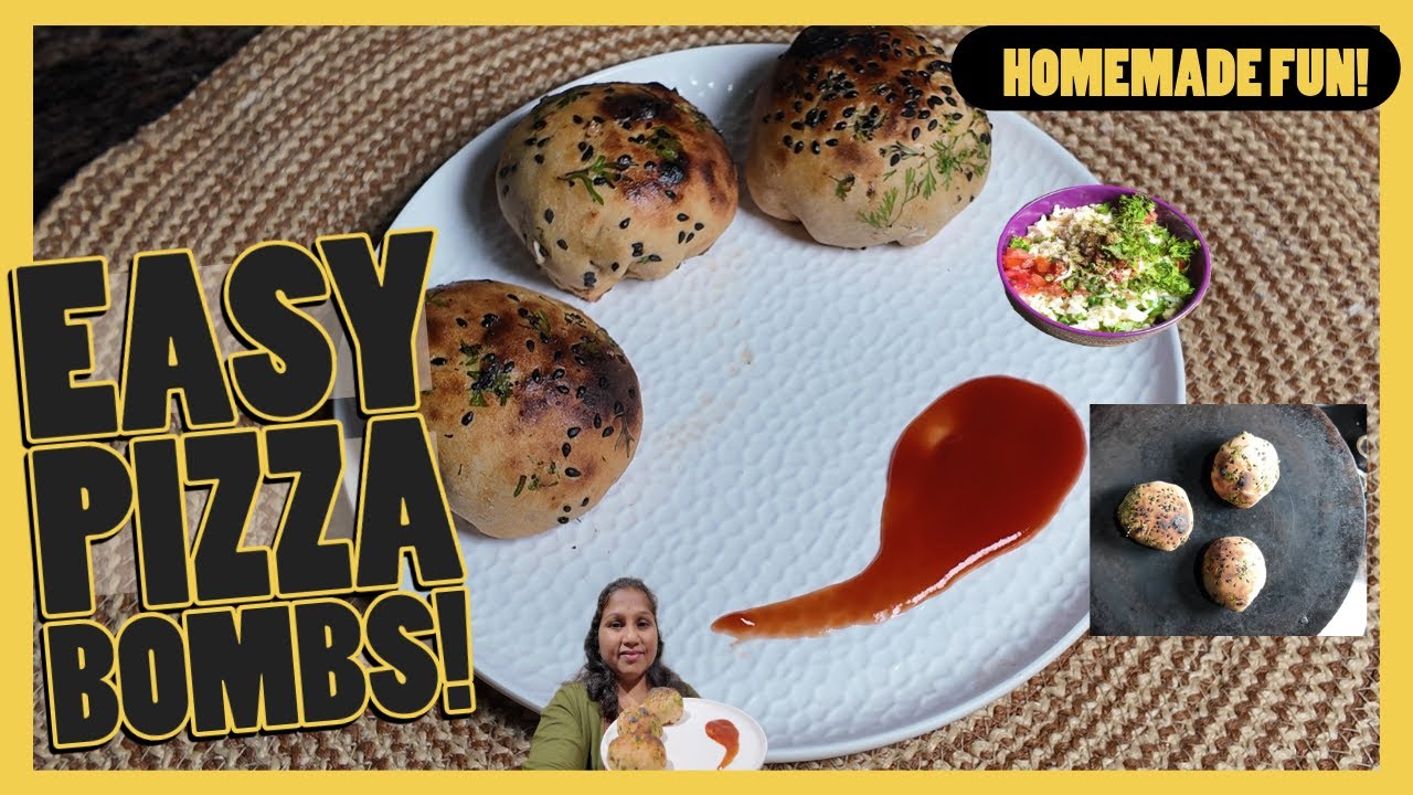 Pizza Bomb | No Oven No Cooker | Easy Homemade Recipe #viral #easyrecipes #very