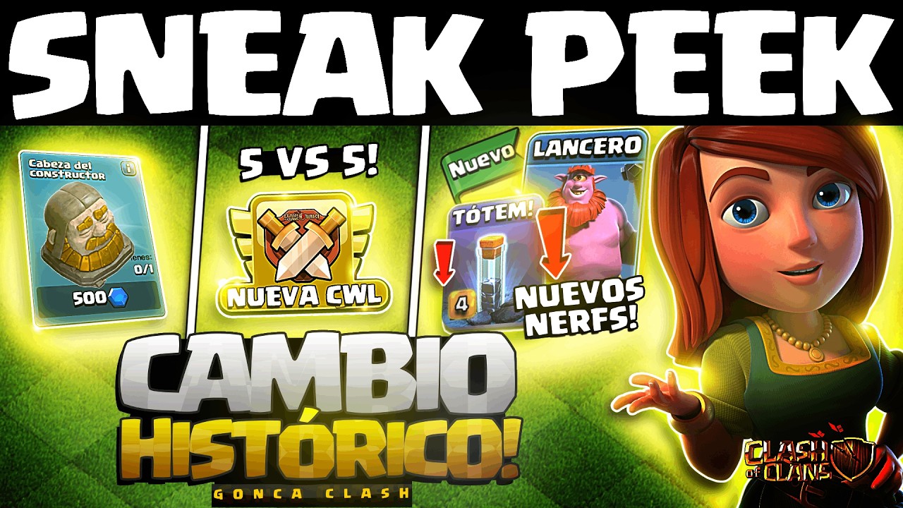 🚨 SNEAK PEEK 2: NUEVA CWL + NERF TÓTEM y LANCERO + CAMBIOS RANKED | Clash of Clans