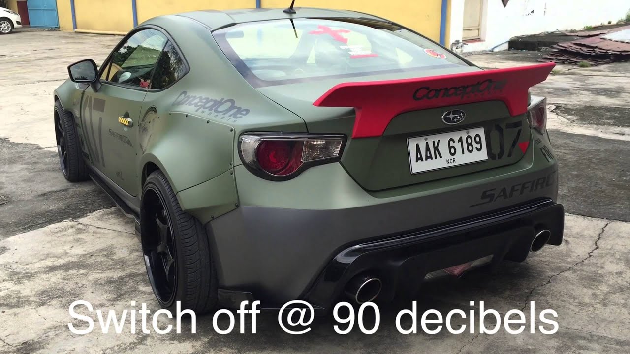 Subaru BRZ exhaust system with volume control (DRIFT Xaust)