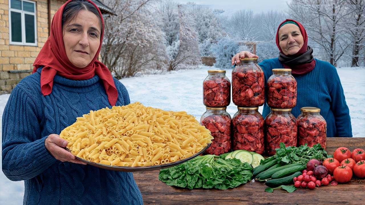 Simple Mountain Village Cooking and Family Life