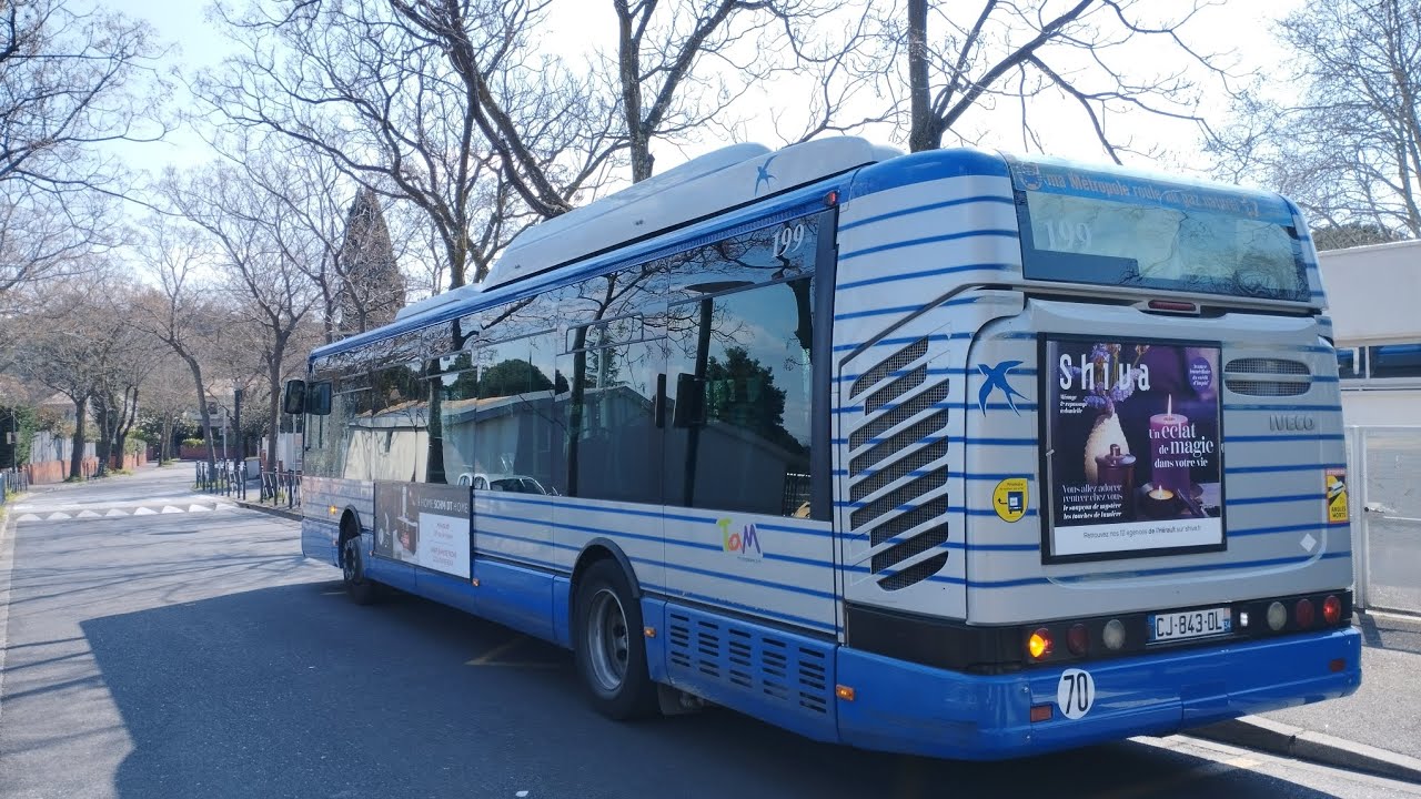 (Montpellier) покатушки на автобусе Irisbus Citelis 12M CNG №199 (CJ-843-DL)