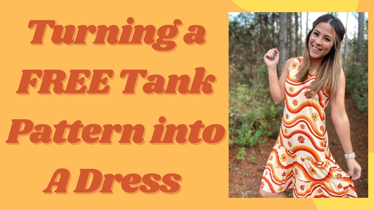 Free Tank Turned Drop Waist Dress- Sewing Tutorial