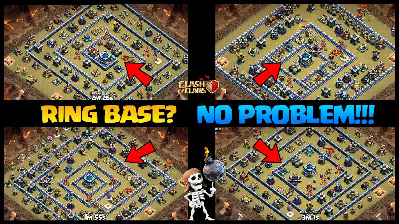 Ring Base? No Problem! How to Three star these Th13 Popular Ring Base | 3 star in Clash Of Clans coc
