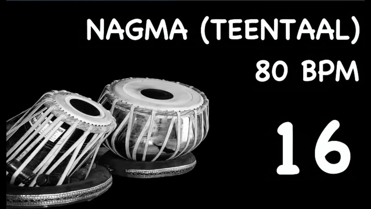 NAGMA / LEHRA | TEENTAAL | 80 BPM | RAAG KIRWANI | Scale C#