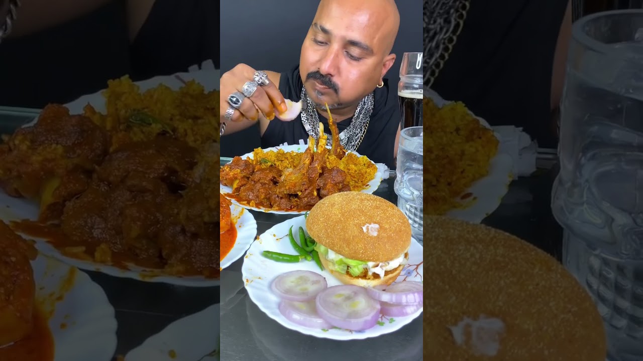 kyuky tum hi ho meri zindagi 😍🔥ulhas kamathe chicken leg piece eating video#nonveglovers
