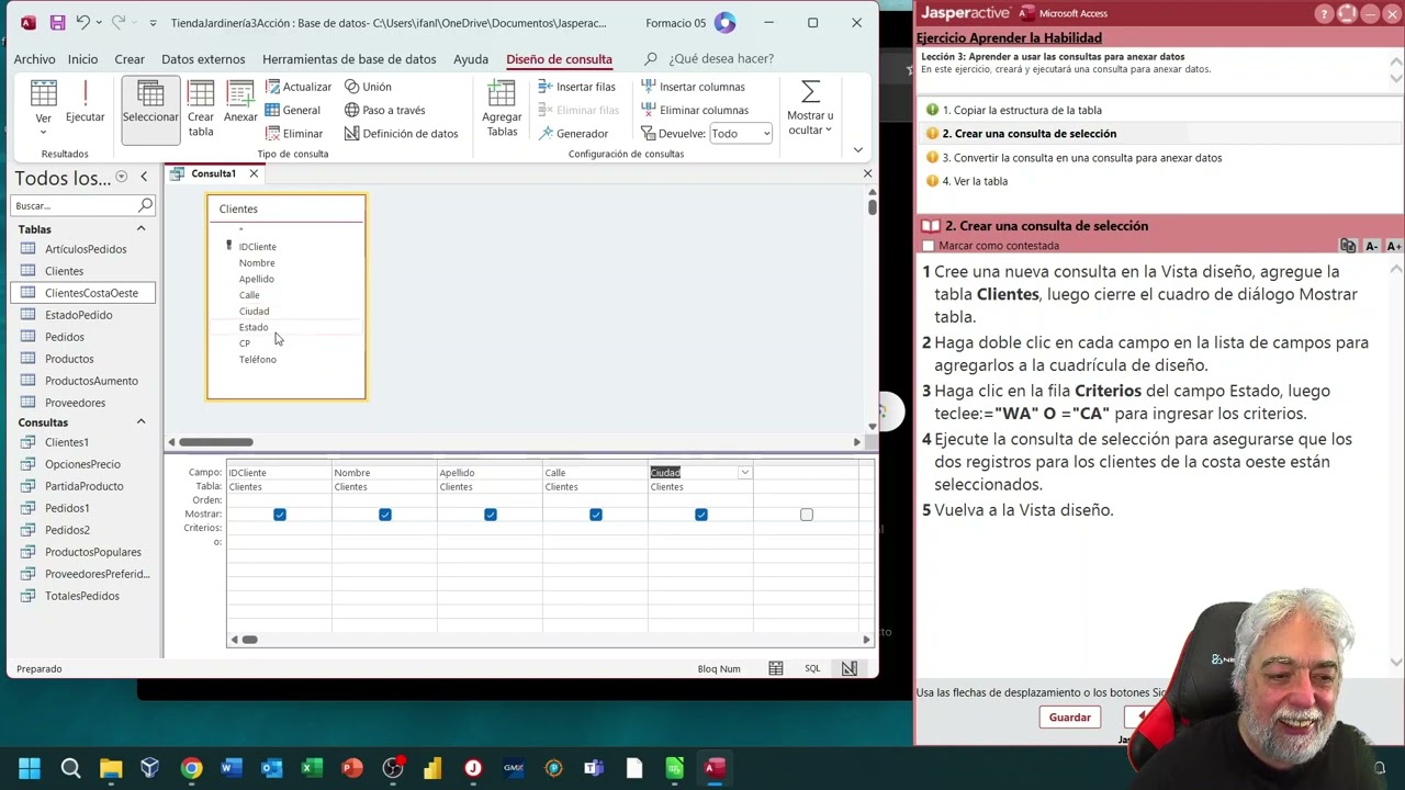 jasper access2019 L3E18 crear consultas para anexar