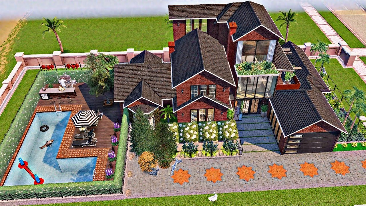 Red Breeze House - The Sims Freeplay - Tour