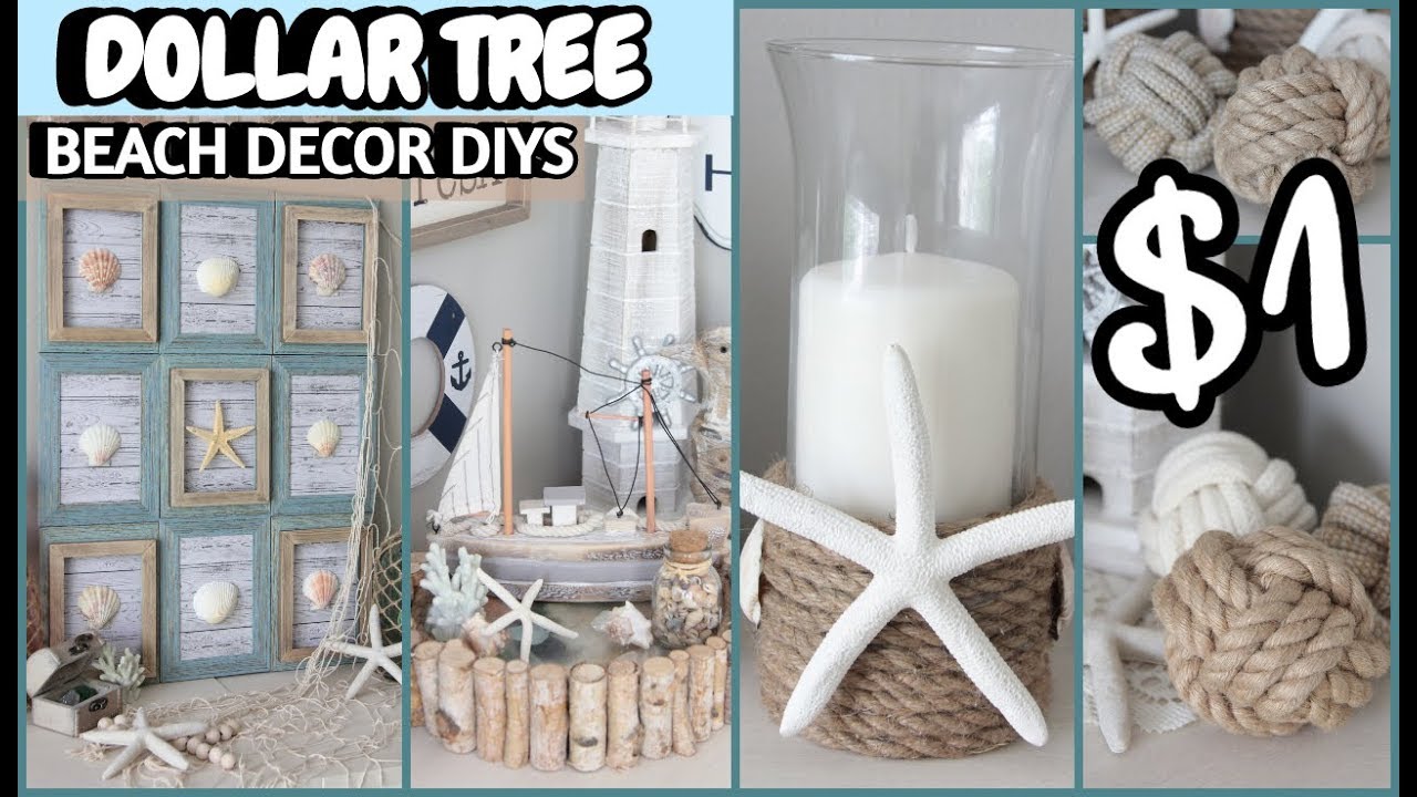 DOLLAR TREE BEACH DECOR DIYS 2019