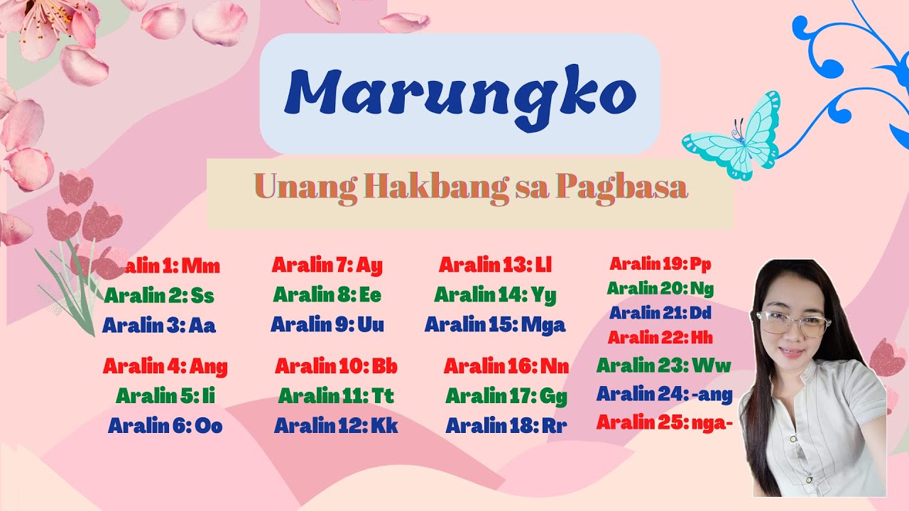 MARUNGKO UNANG HAKBANG SA PAGBASA | ARALIN 1 - 25