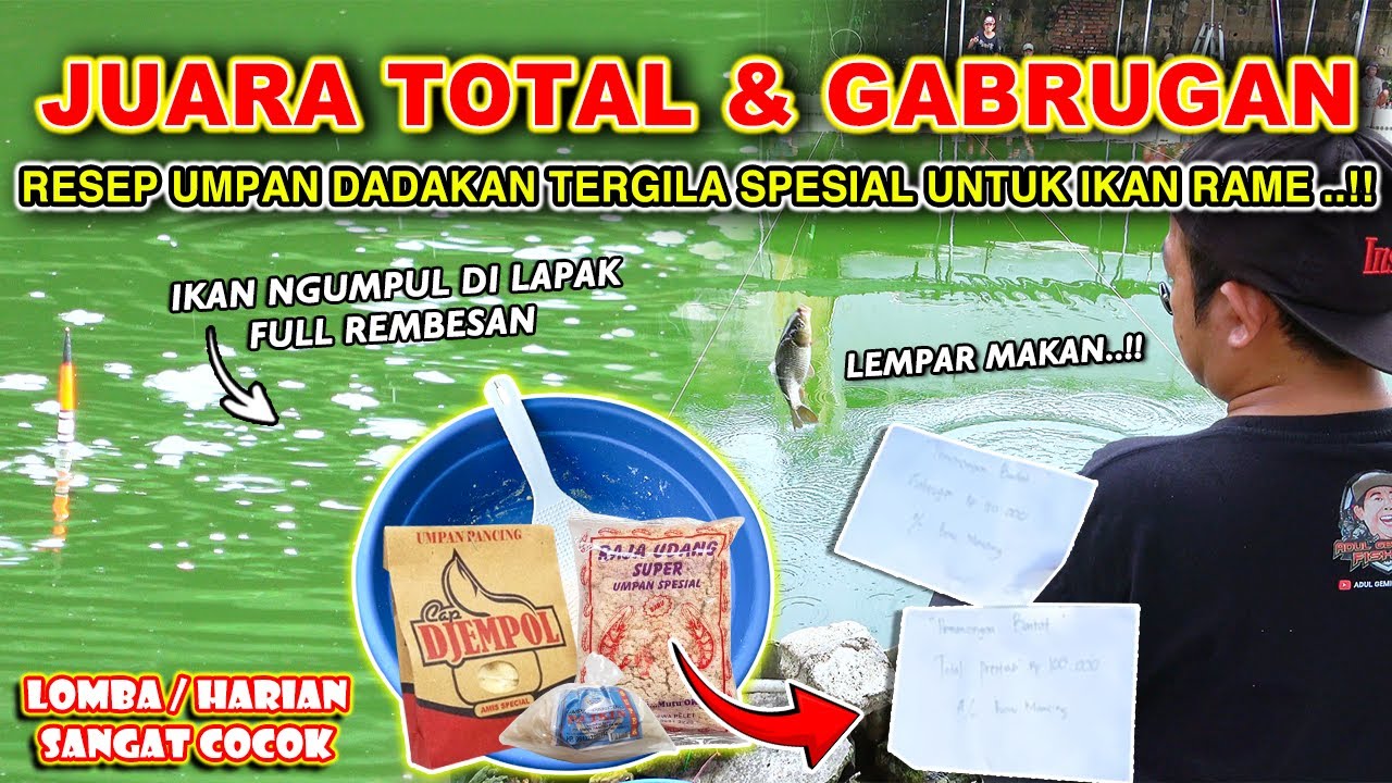 RESEP TERGILA UMPAN DADAKAN !! JUARA TOTAL TERBANYAK & GABRUKAN ❗❗ LEMPAR MAKAN HITUNGAN DETIK ❗❗