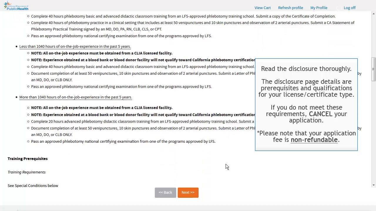 How to Apply For a License/Certificate