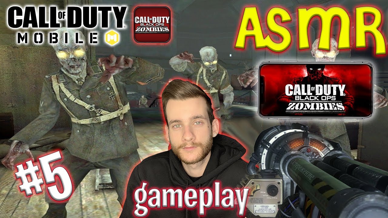 ASMR | Call of Duty Mobile Gameplay #5 Kino Der Toten Black Ops Zombies w/ Gum Chewing