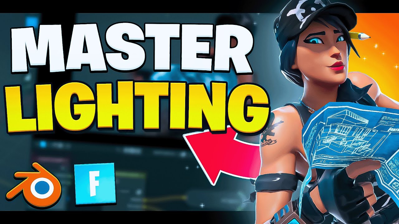 How to master lighting in blender | Fortnite thumbnail tutorial
