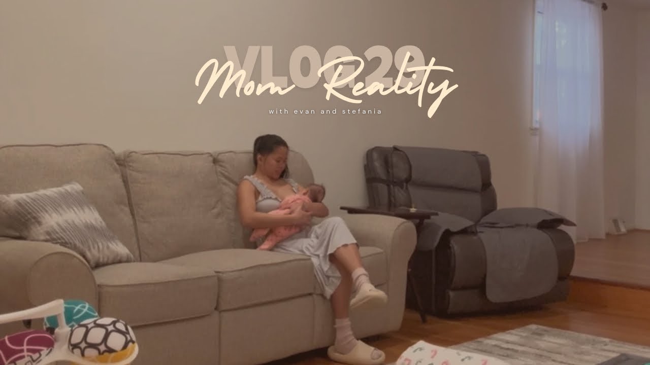 MOM REALITY: FIRST TIME ALONE WITH THE BABY | HUSBAND WENT TO WORK | Evan&StefaniaVlogs