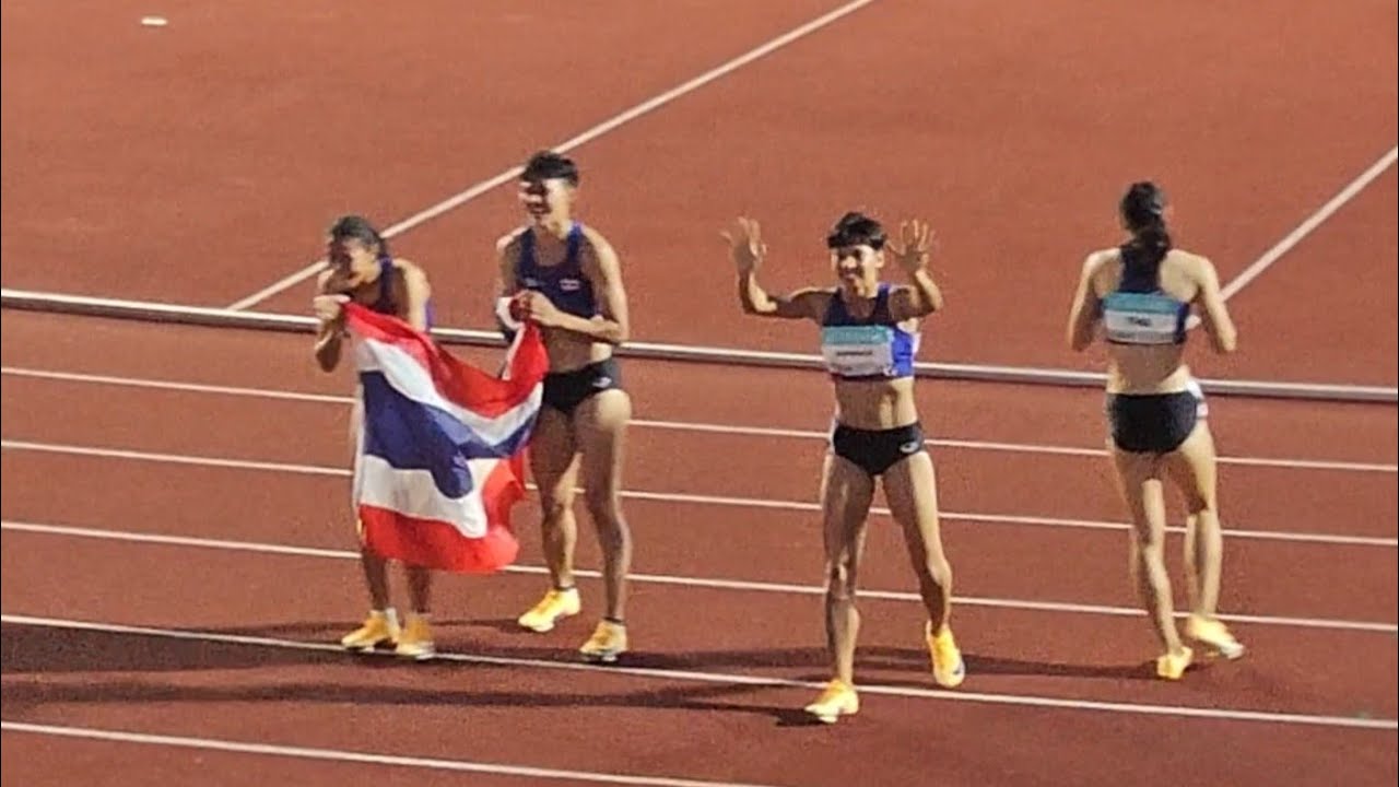 วิ่ง4×100เมตรหญิง(รอบชิงฯ) ซีเกมส์ครั้งที่33 ไทยเป็นเจ้าภาพ🇹🇭