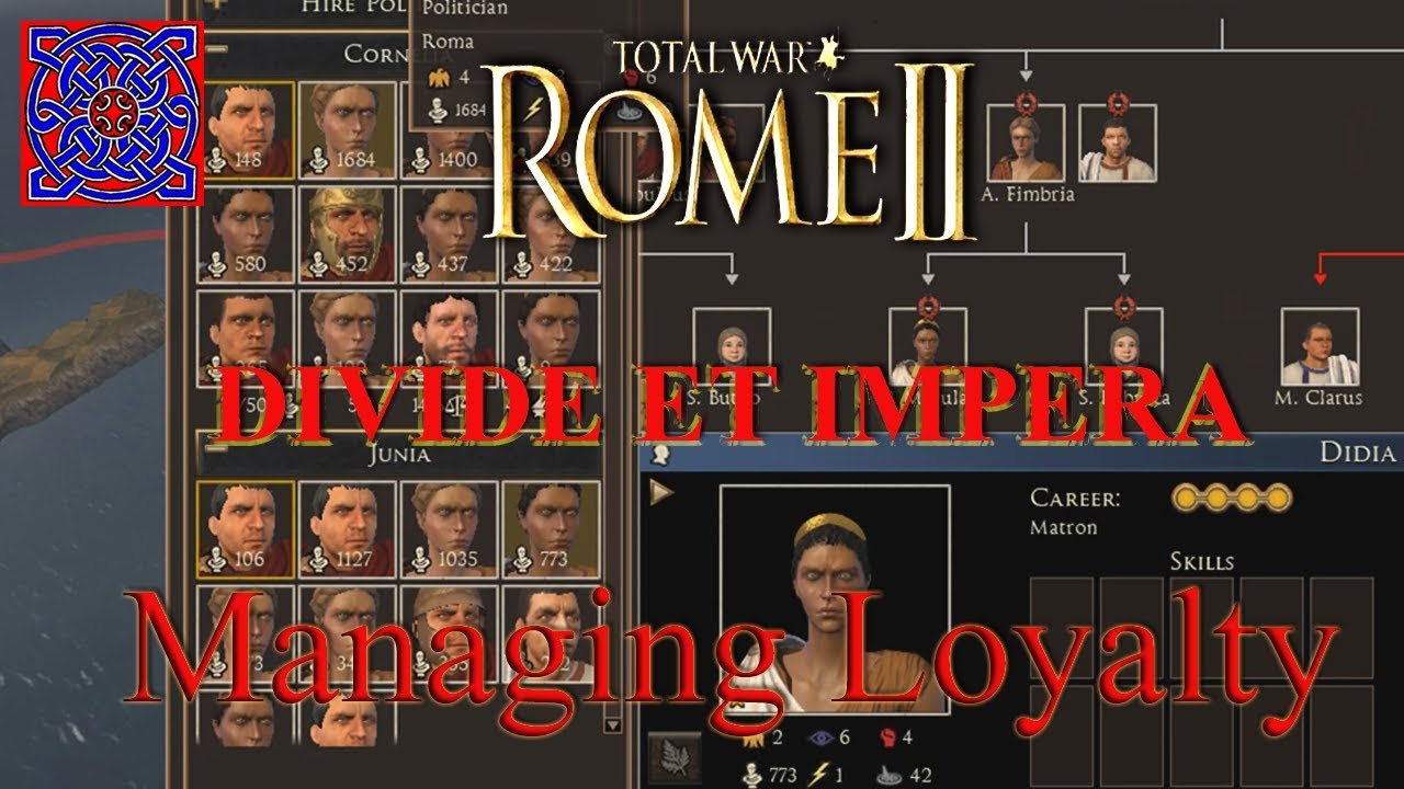 Avoiding Civil War (loyalty) :: Rome II - Divide Et Impera 1.2.5 Gameplay