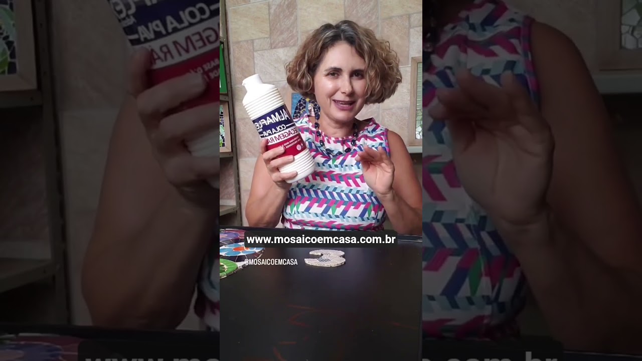 Dica de Ouro Cola Almaflex secagem r&aacute;pida para o seu mosaico!#mosaicoemcasa #mosaicos