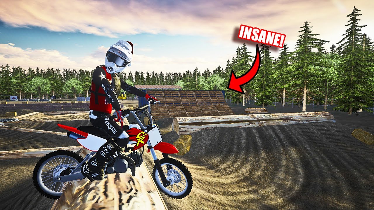 RIDING PITBIKES ON A NEW GNARLY ENDUROCROSS TRACK!? (MXBIKES)