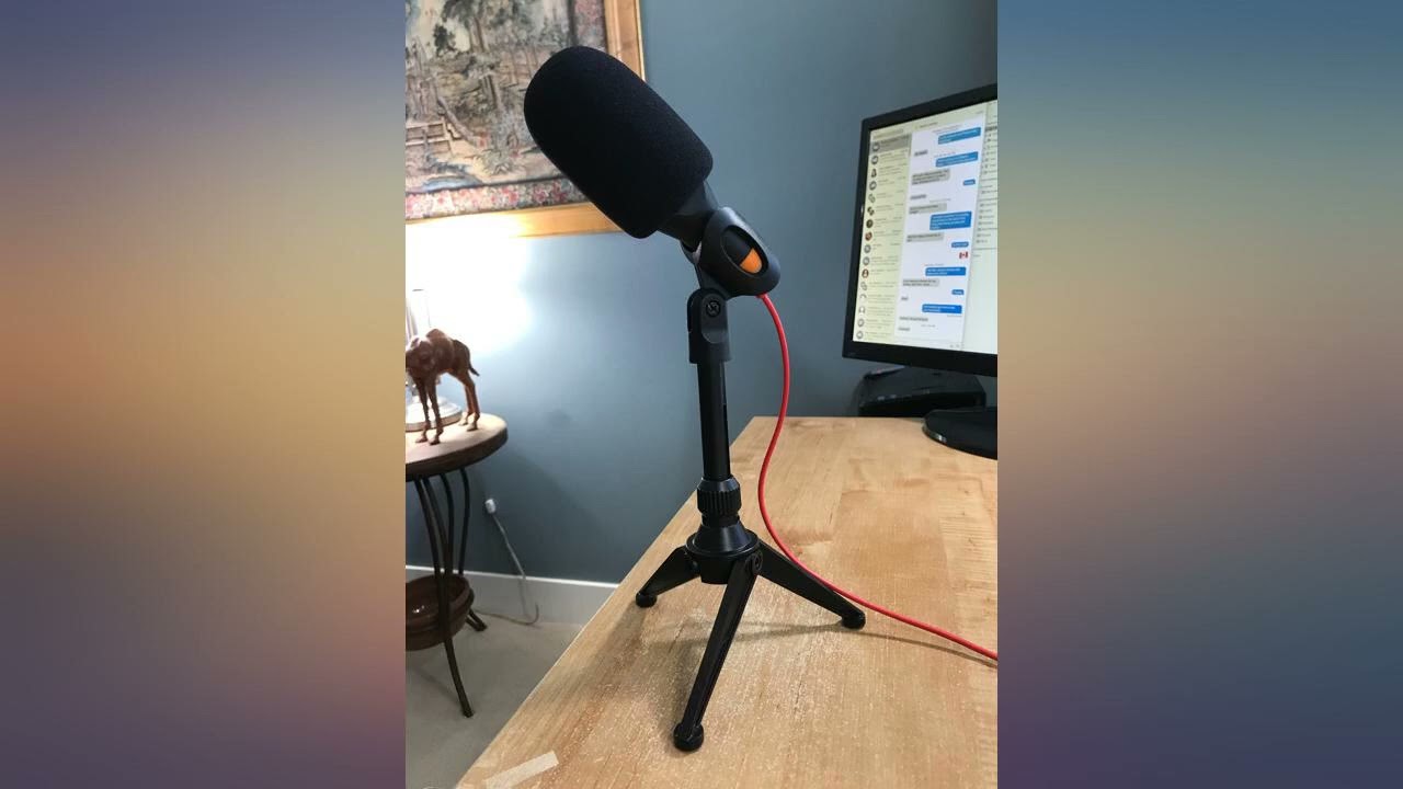 Neewer Foldable Iron Mini Desktop Microphone Tripod Stand, Adjustable Height 4.9 review