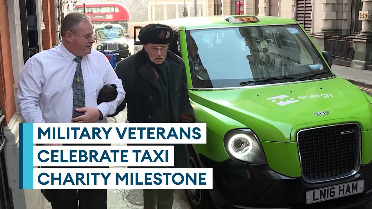 WW2 veterans celebrate The Taxi Charity for Military Veterans' 75th birthday