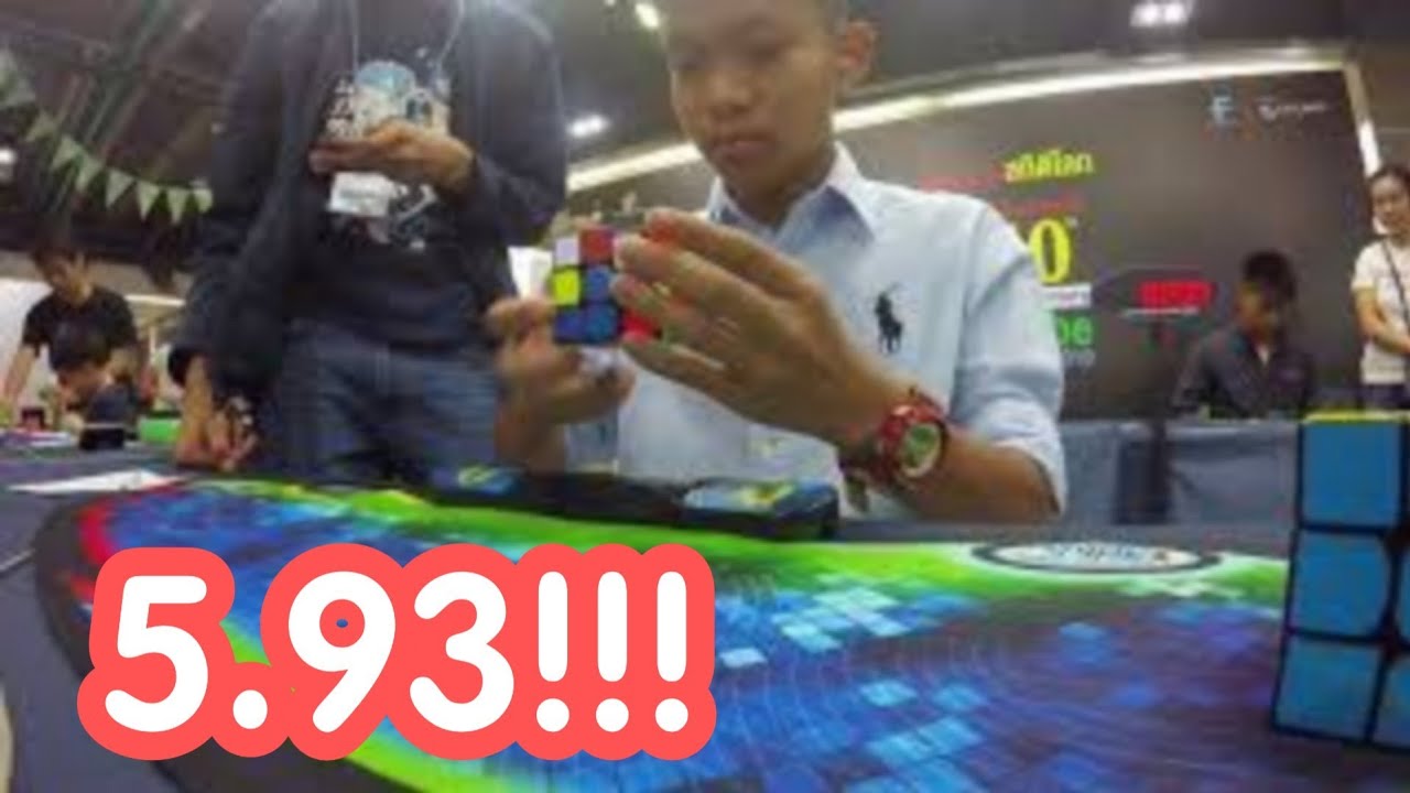 5.93 Official Rubik's Cube 3x3 Single! [Thailand 10th Anniversary 2019]