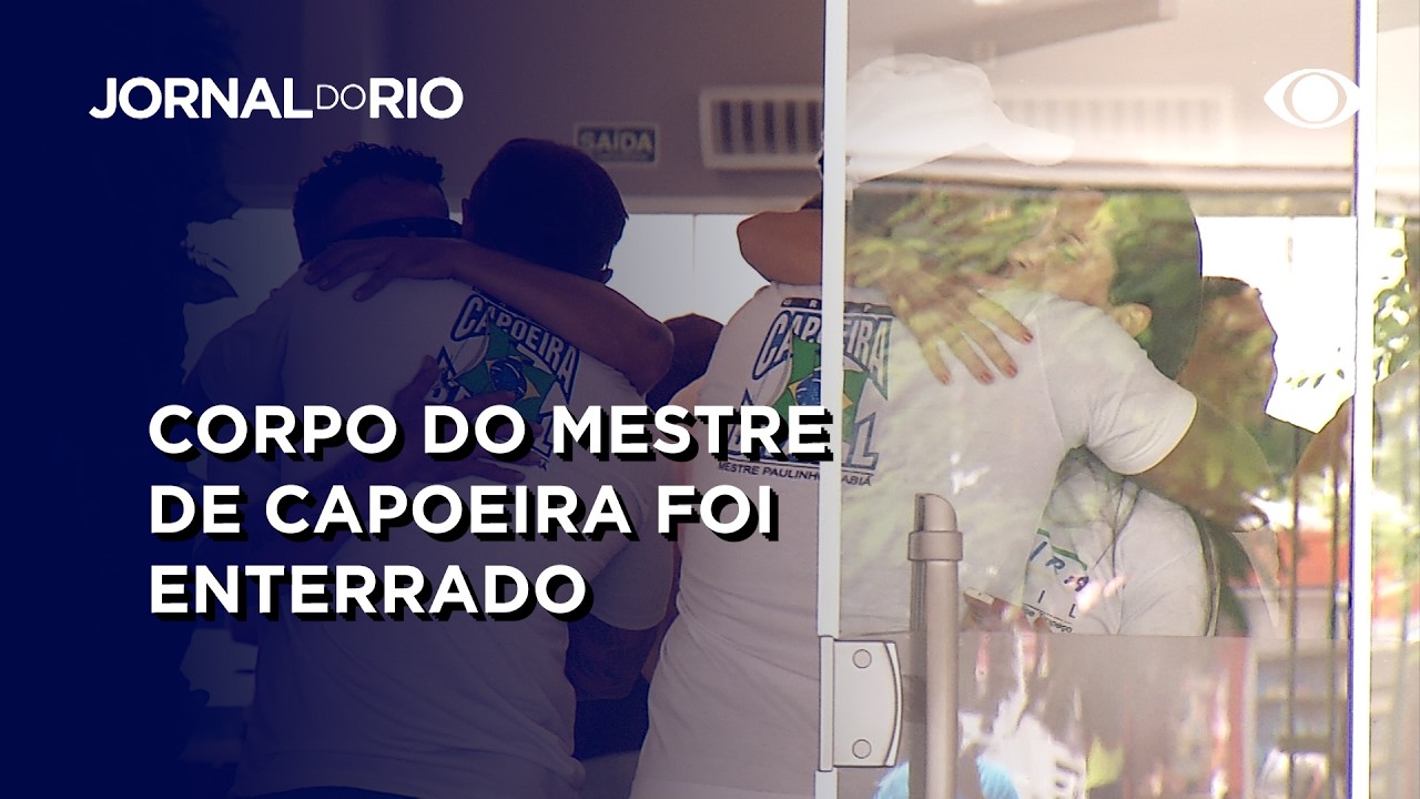 Execução em Niterói: Corpo do mestre de capoeira morto a tiros é enterrado
