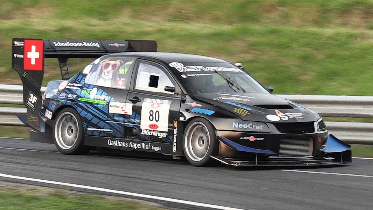 Mitsubishi Lancer Evo VIII J-Spec Bergmonster in action at FIA Hillclimb Masters 2018!