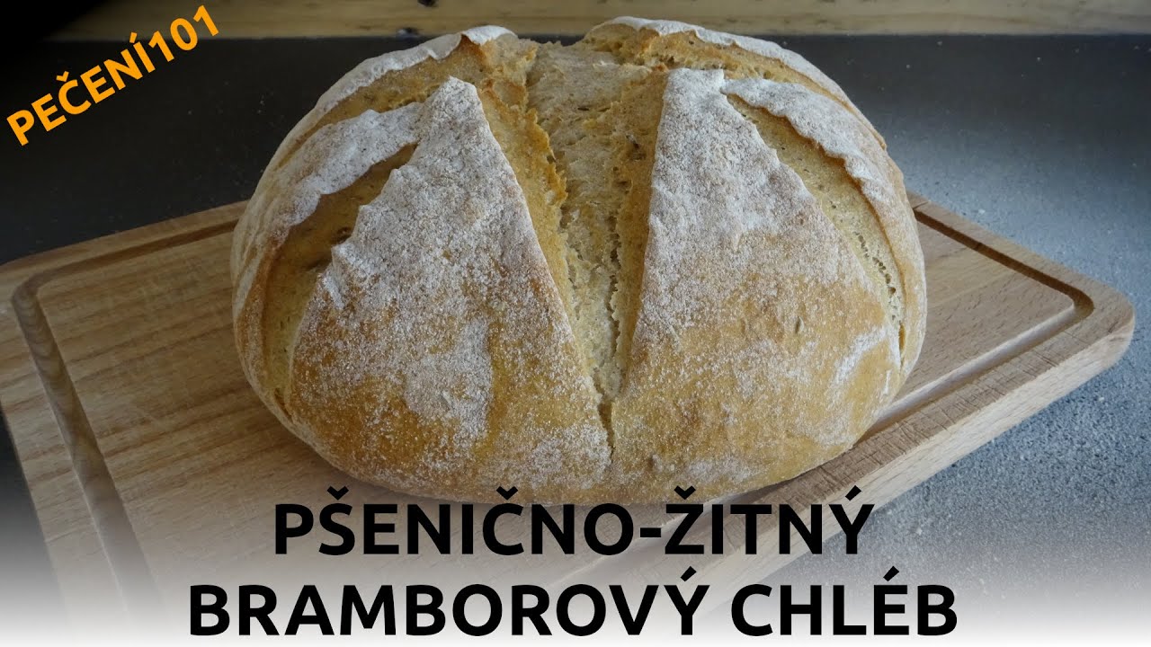 Domácí bramborový chléb (pšenično-žitný)