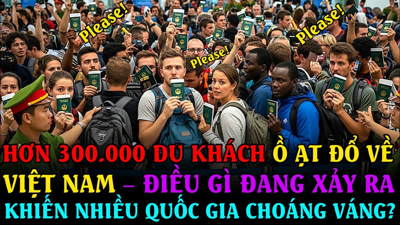 Hơn 300.000 du khách Ồ ẠT đổ về Việt Nam – Điều GÌ ĐANG xảy ra khiến nhiều quốc gia CHOÁNG VÁNG?