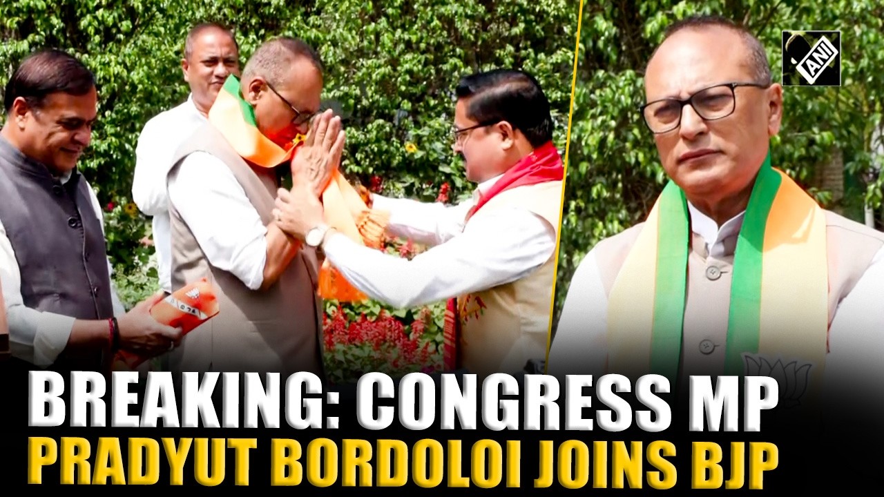 Huge setback to Congress, sitting MP Pradyut Bordoloi joins BJP in presence of Assam CM Himanta