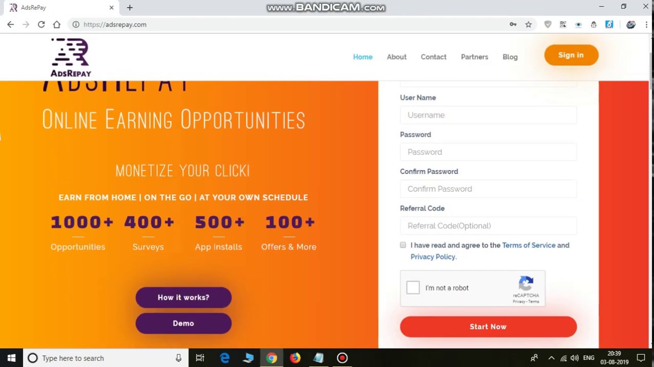 Adsrepay- Earn Money by Completing Offers