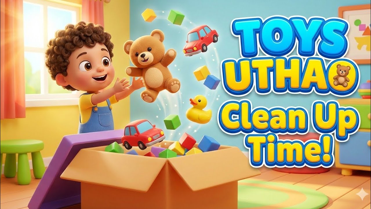 TOYS UTHAO 🧸 Clean Up Time! | Baby Clean Up Song | Kids Rhyme