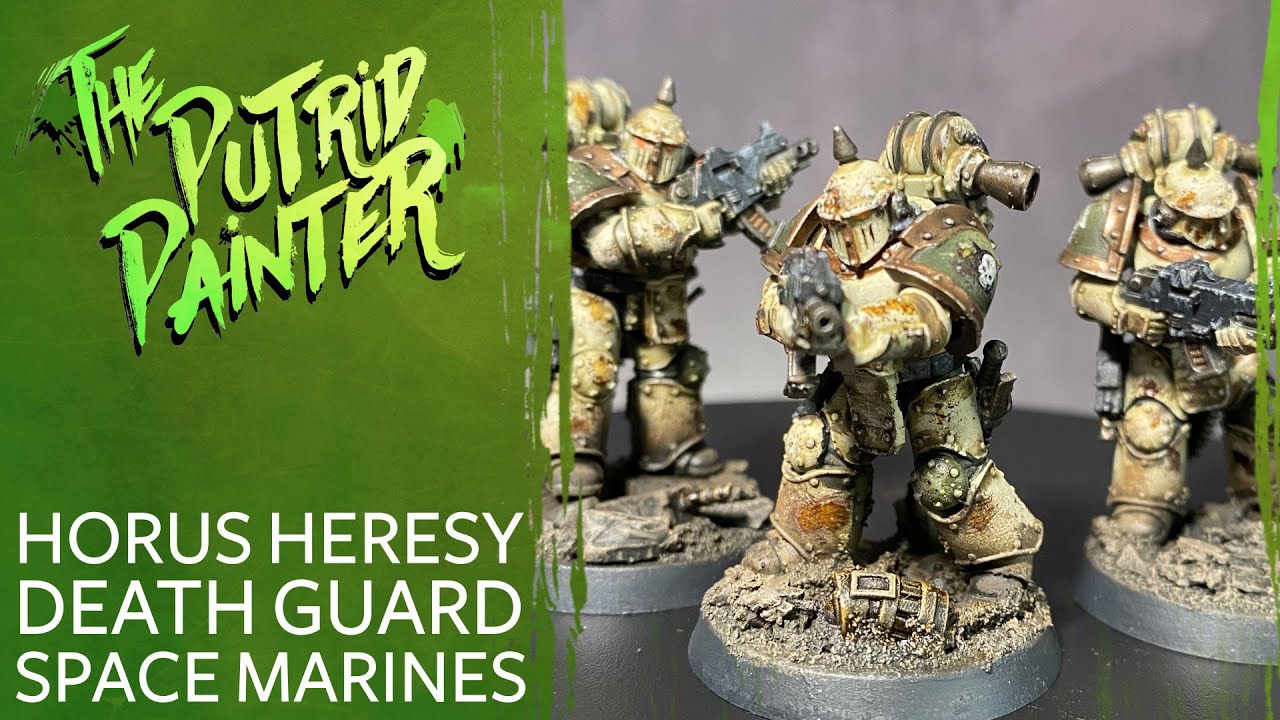 How to paint Horus Heresy Death Guard Space Marines