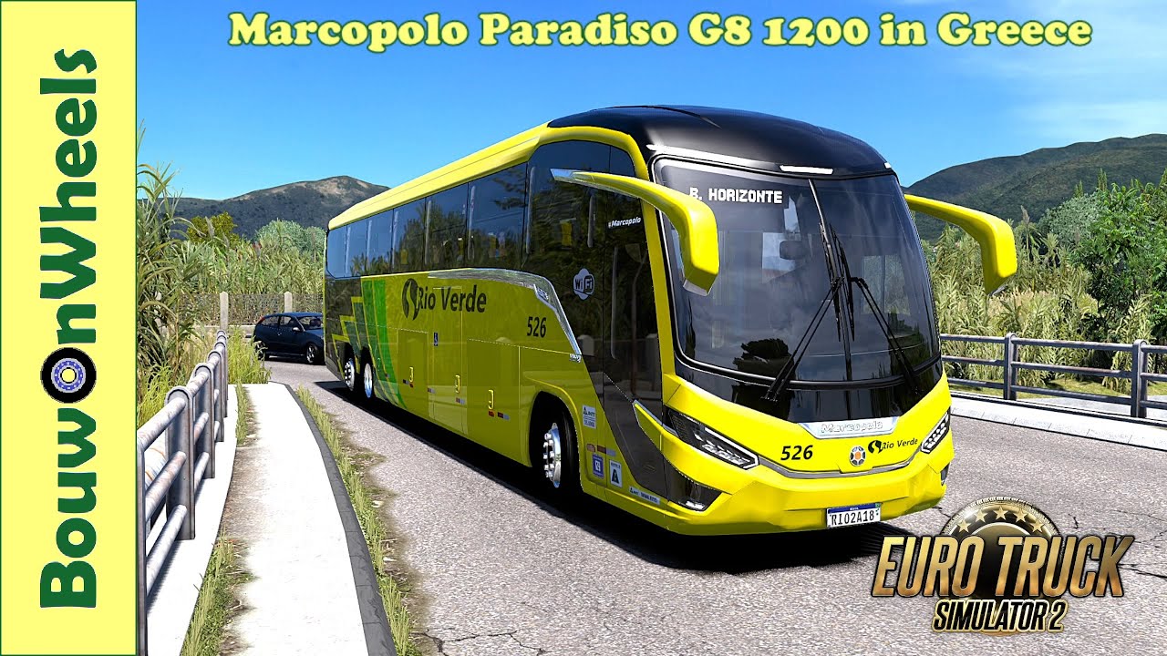 Euro Truck Simulator 2 || Gameplay | Marcopolo Paradiso G8 1200 in Greece