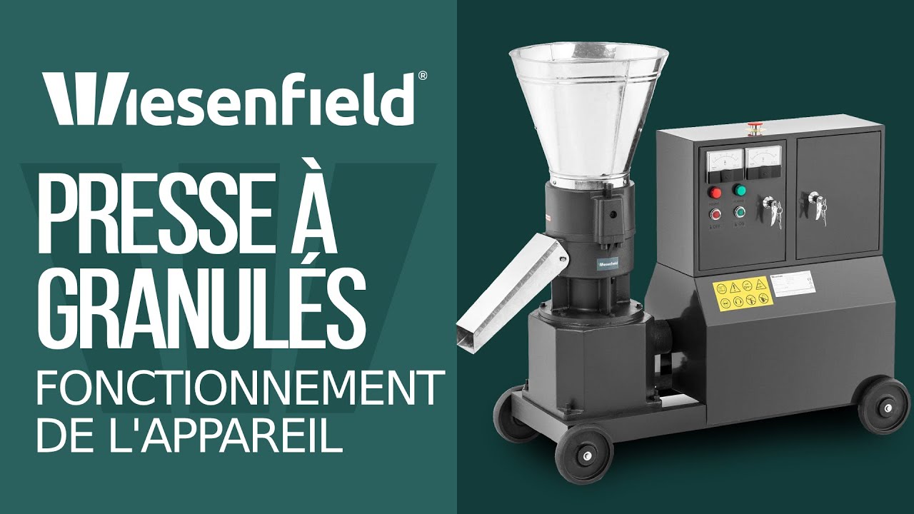 Presse à granulés Wiesenfield WIE-PM-1000 | Fonctionnement de l'appareil