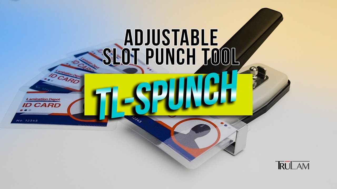 Adjustable Slot Punch Tool for Name Badges and ID Cards - TL-SPUNCH by TruLam