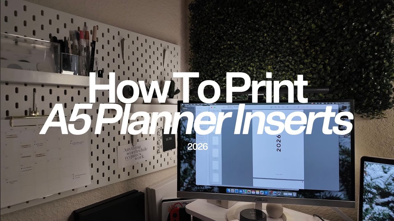 How To Print A5 Planner | DIY 2026 Planner
