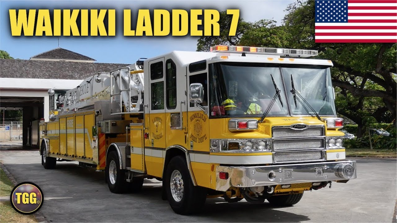 [Hawaii] Honolulu Ladder 7 with Rumbler! + Siren DJ Ambulance!