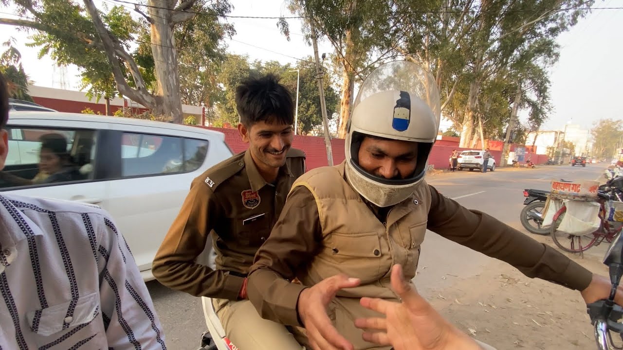 Fun with cops👮bullet Ride 🏍️ Collage life 📕#dailyvlog 