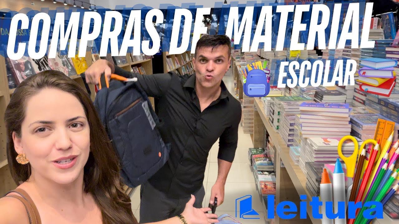 Comprando material escolar das crianças!