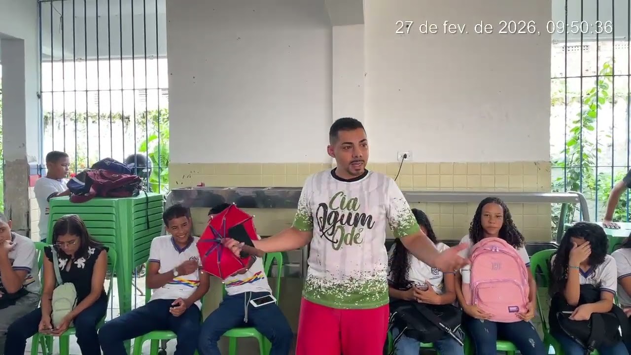 Cia Ogum Odé na Escola Joaqui Xavier de Brito 