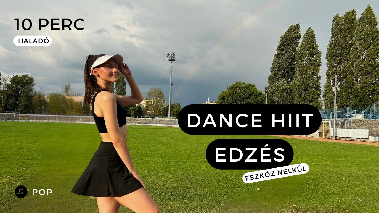 Dance HIIT: 10 perc táncos edzés a szivárvány alatt | Szint: haladó | Eszköz nélkül | Heilman Petra