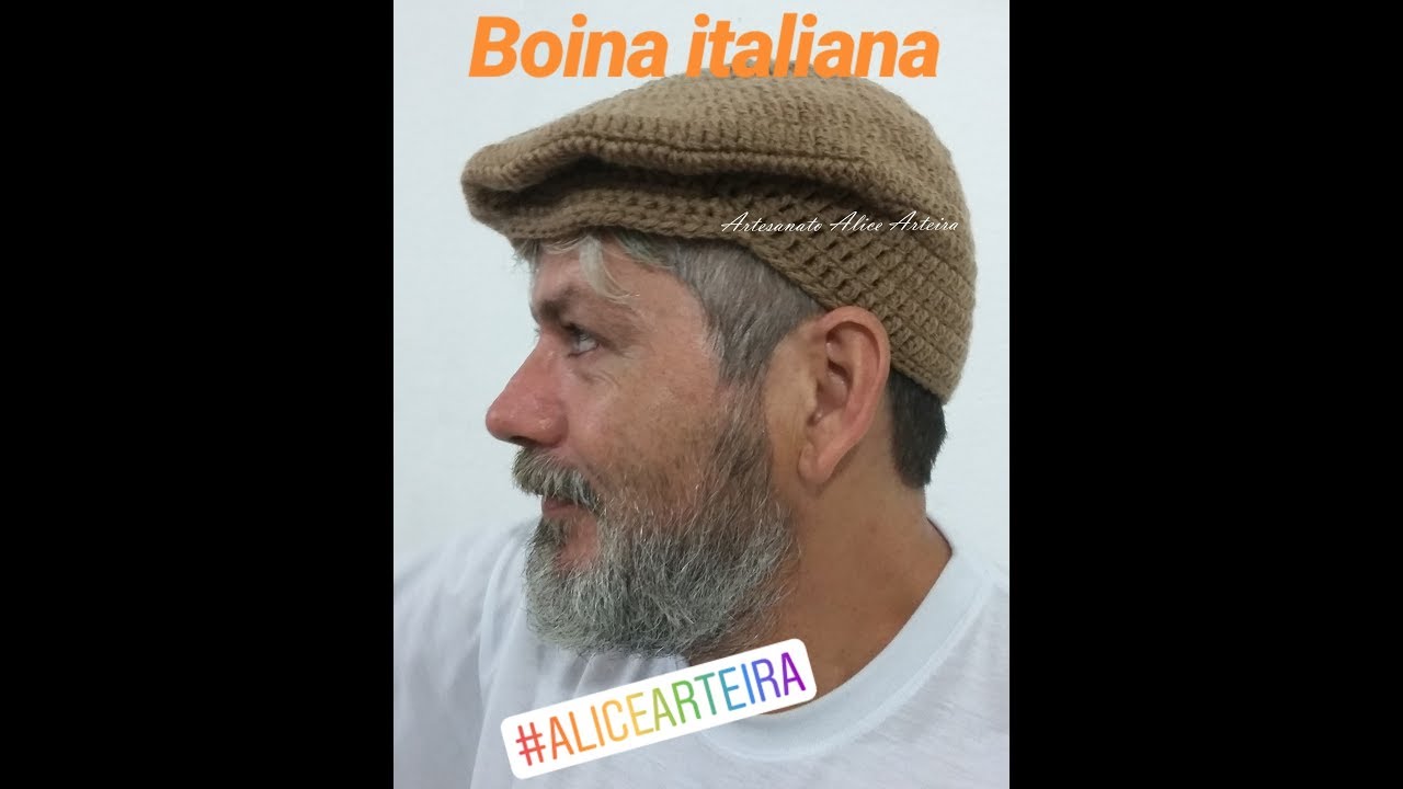 BOINA ITALIANA - CROCHÊ PARA CANHOTOS
