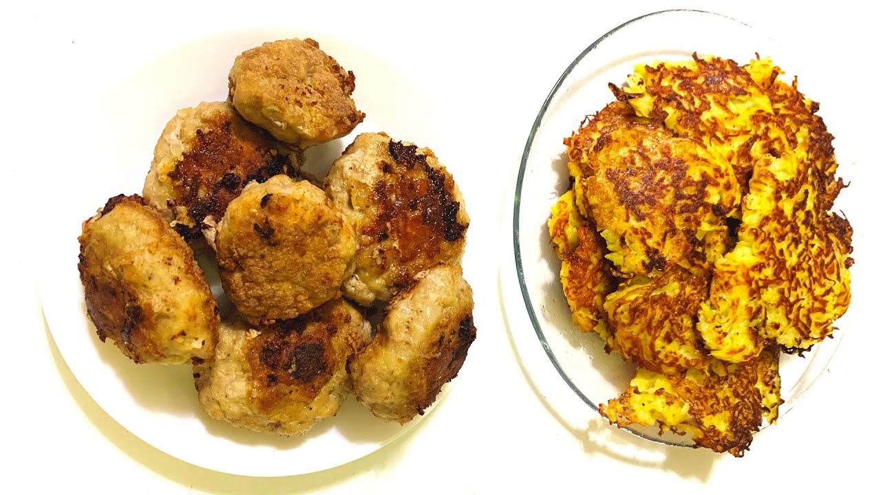 Special recipe Crispy Potatoes and cutlets