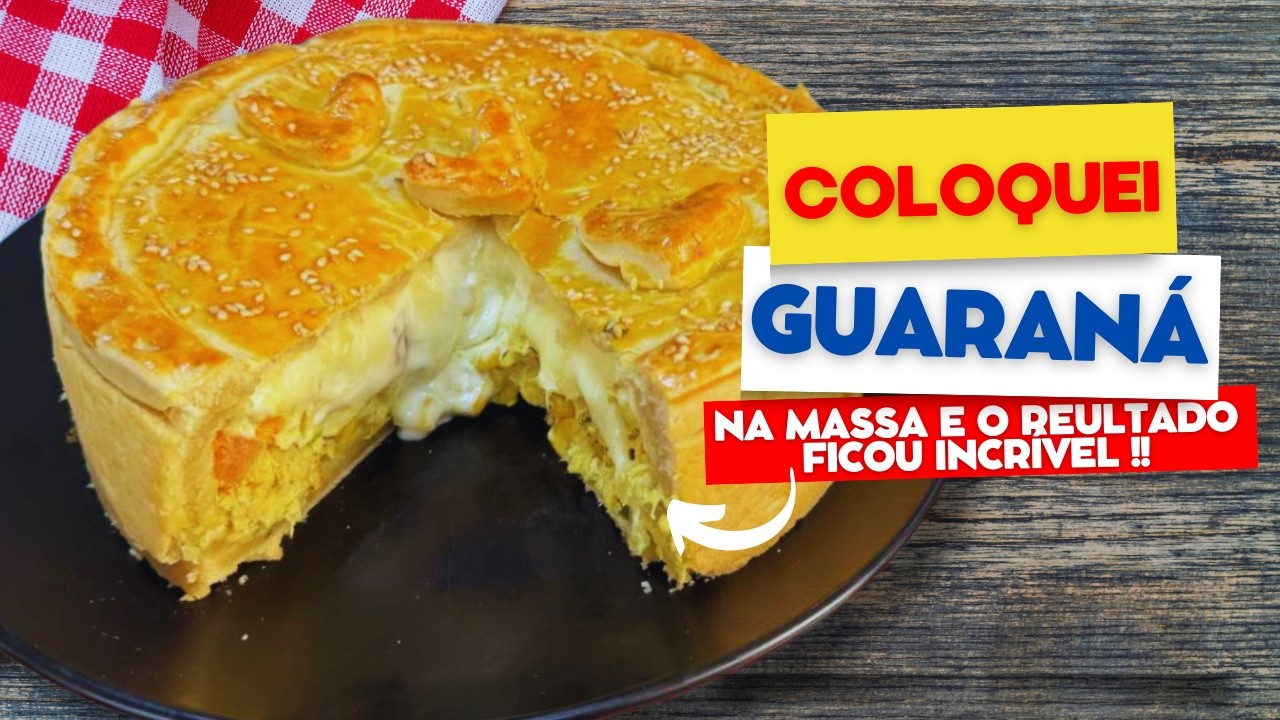 Empadão de Frango Cremoso com Massa de Guaraná - Desmancha na boca!!!