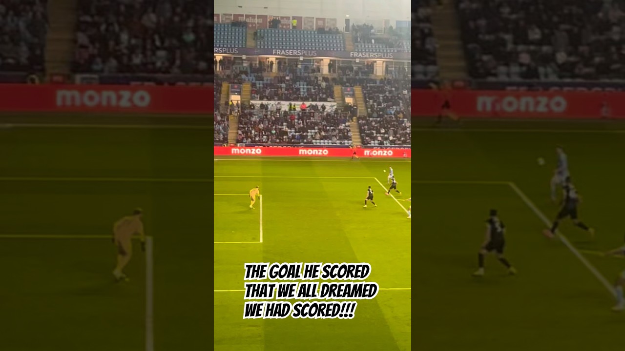The goal fans dream of scoring…. 