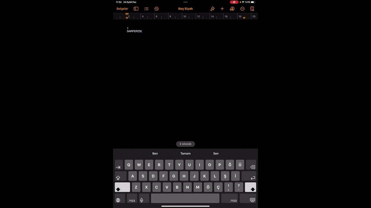Applepencil ile iPad üzerinde yazı yazma deneyimi