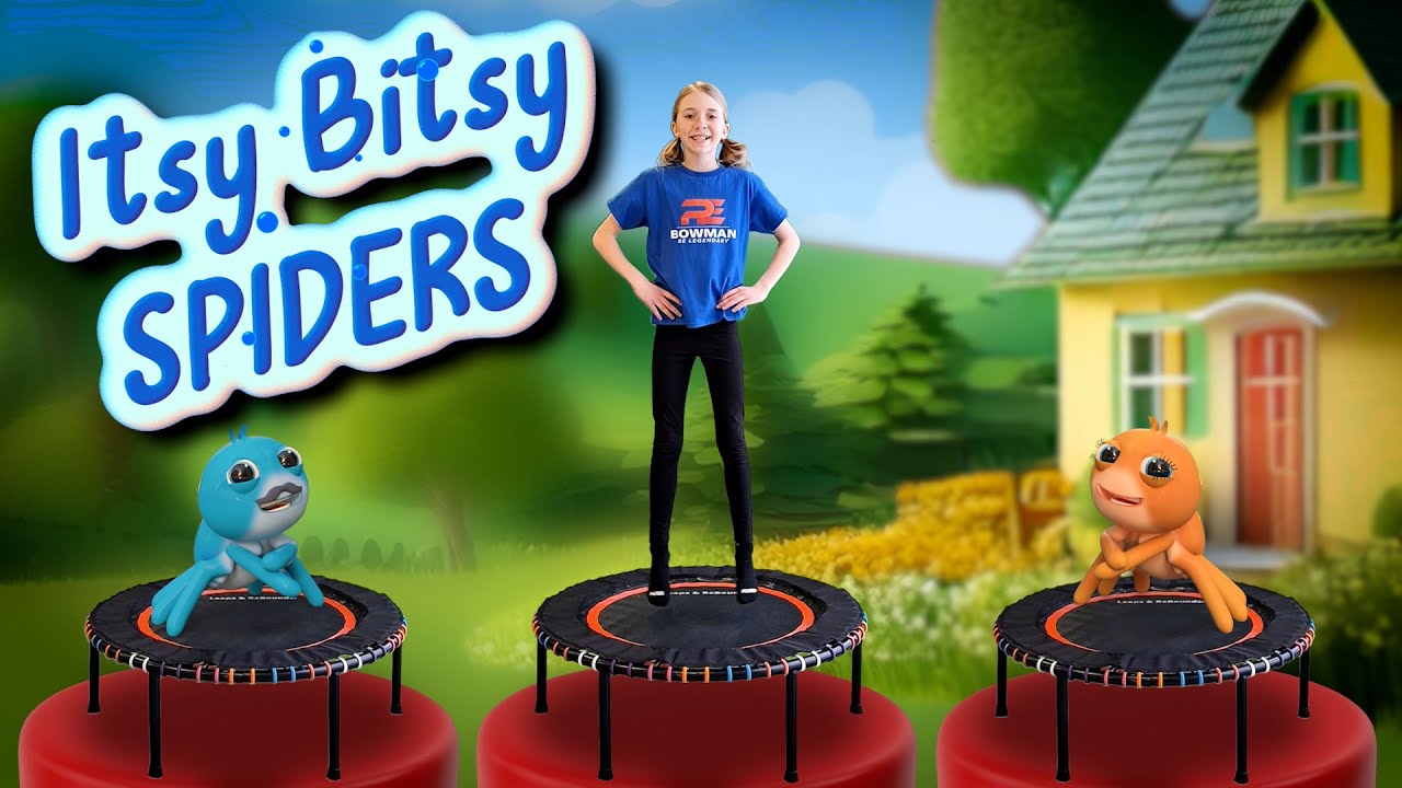 Toddler Trampoline Workout  |  Spider Bounce  |  PE Bowman