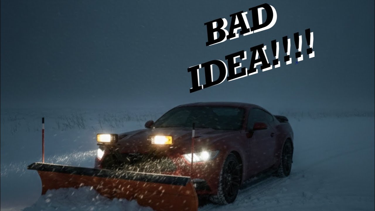 POV DRIFTING MY MUSTANG GT IN A SNOW STROM *BAD IDEA*